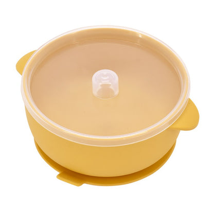 400ML Baby Silicone Bowl With Lid Children's Feeding Tableware Set Kids Waterproof Suction Bowl Dishes Kitchenware Baby Stuff