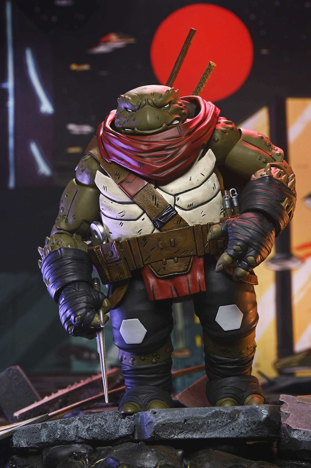 NECA Tartarugas Ninja Mutantes Adolescentes O Último Ronin Ultimate Yi Odyn Moja UnoRe-Evolution Boneco de Ação