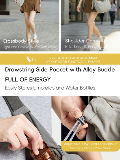 LEFF Fashion Women Crossbody Bag High Quality Nylon Commuting Bags Waterproof Outdoor Travel Shoulder Bag New Causal Female Bags