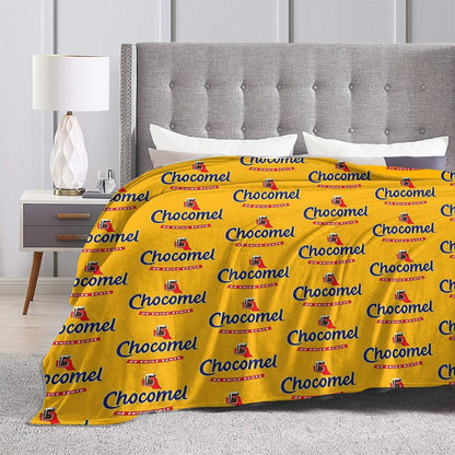 Chocomel Chocolademelk Nederland Blanket Fleece Sofa Throw Blanket Breathable for Couch Bedding Outdoor Throws Bedspread Quilt