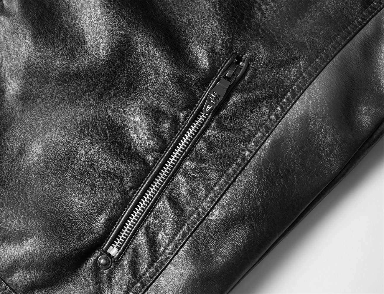 Motorcycle commuting racing suit outdoor cycling suit jacket autumn European and American tough guy lapel leather jacket