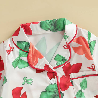 Citgeett Autumn Infant Baby Girls Jumpsuit Long Sleeve Bow Print Button Patchwork Casual Romper Fall Clothes