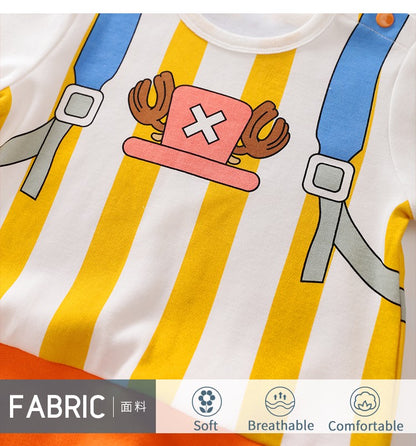 Spring And Autumn Newborn Anime Style Role Play Cotton Comfortable Soft Girl Boys 0-18m Long Sleeved Baby Bodysuit