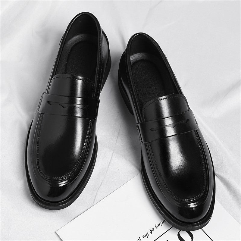 Men's Formal Leather Loafers Italian Style Slip-on  Stylish Elegant Business Shoes Comfortable Lightweight Office Dress Shoes