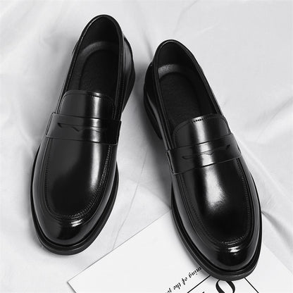 Men's Formal Leather Loafers Italian Style Slip-on  Stylish Elegant Business Shoes Comfortable Lightweight Office Dress Shoes