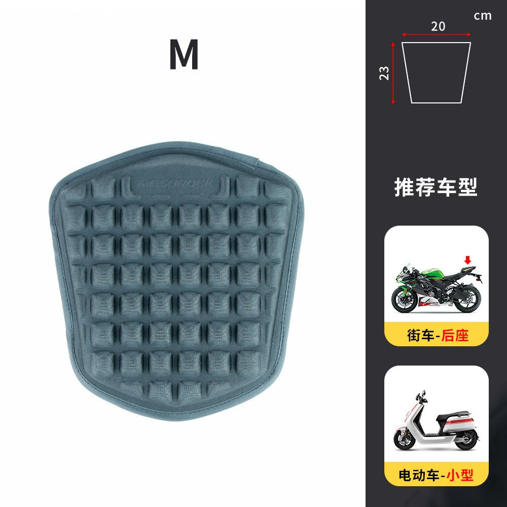 Almofada de Ventilação para Assento de Motocicleta, Absorção de Choque, Dissipação de Calor, Capa de Almofada de Assento com Proteção Solar para Veículo Elétrico