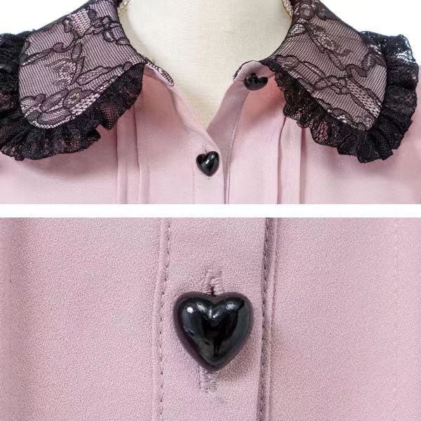 Japanese Gothic Lolita Ribbon Short Suspender plaid Skirt Girls Sweet Cute Lace A-Line Mini Skirts summer2025 black solid kawaii