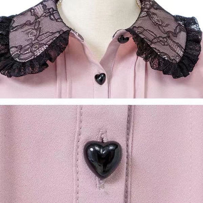 Japanese Gothic Lolita Ribbon Short Suspender plaid Skirt Girls Sweet Cute Lace A-Line Mini Skirts summer2025 black solid kawaii