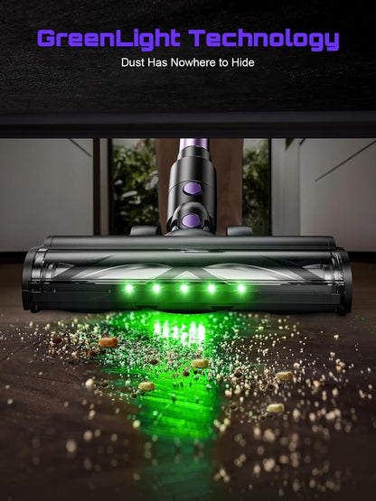 Cordless Vacuum Cleaner, 40Kpa/500W/45min 10 in 1 Powerful Stick Lightweight Vacuum Cleaner for Home Pet Hair/Hard Floor/Carpet