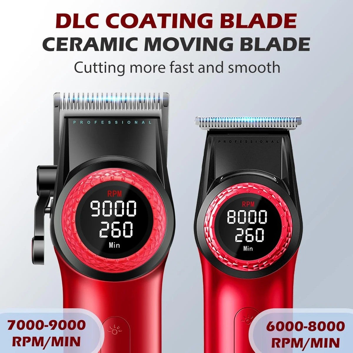 VGR Hair Trimmer Professional Hair Cutting Machine Electric Barber Clippers Adjustable 9000RPM Metal Trimmer for Men V-001 V-977