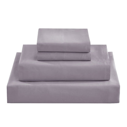 Conjunto de Lençóis Sedosos e Luxuosos de 3/4 Peças, Lençóis Macios de Bolso Profundo, Conjunto de Cama Refrescante, 1 Lençol de Elástico, 1 Lençol de Cima, 1/2 Fronhas