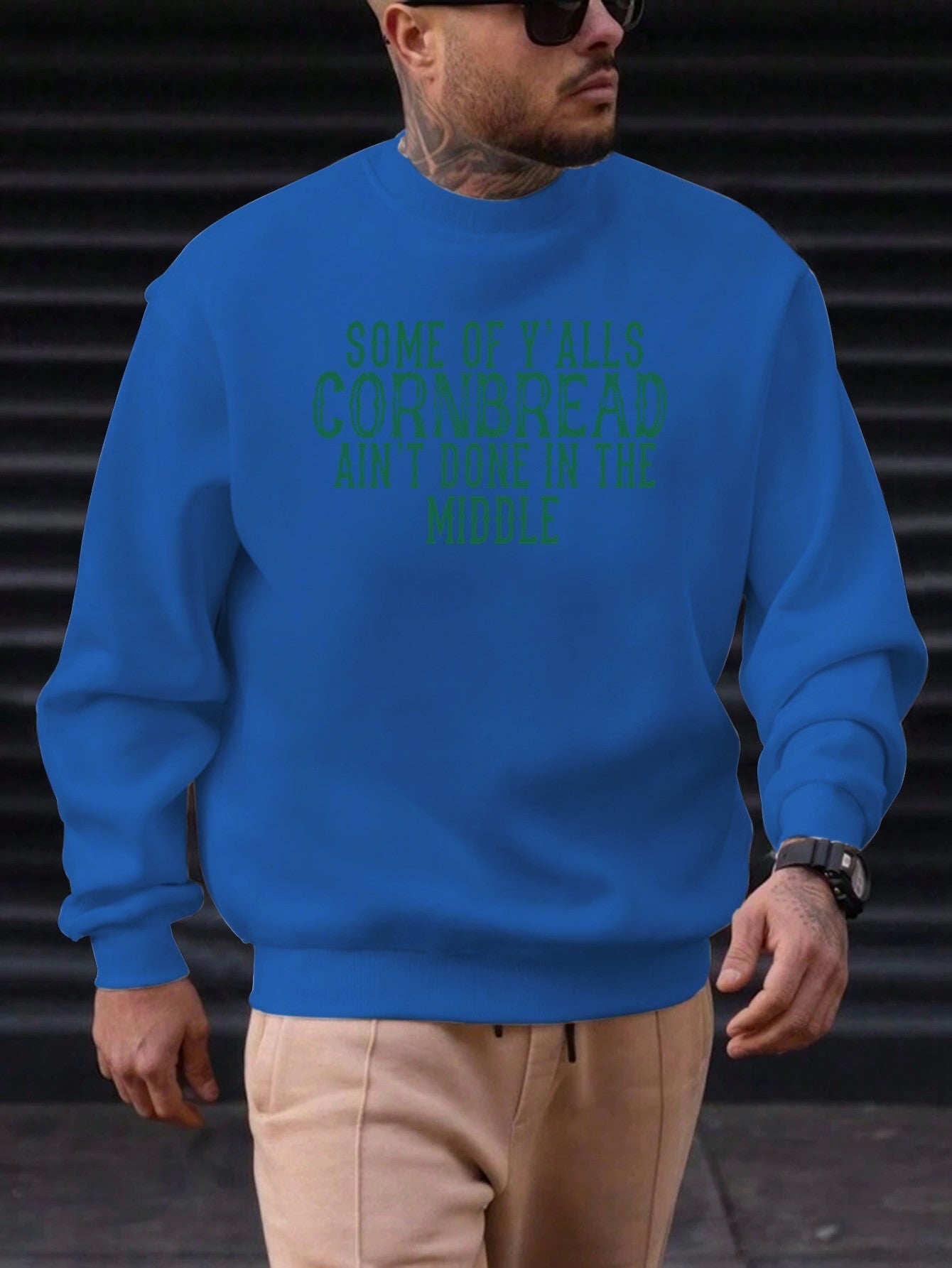 2025 New Sweatshirt For Men'sEnglish Font Pattern Printing Cotton Round Neck Fashion Casual High Quality Daily Top Clothing