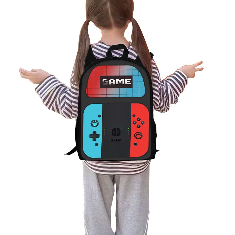 Game Console Design Three Piece Set Backpacks For Boy And Girls Best Gifts 3D Cartoon School Backpack For Children