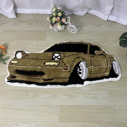 VIKAMA Cold White Car Carpet Digital Printing Technology Simple Home Decor Children's Play Cushion Bedroom Soft Plush Carpet