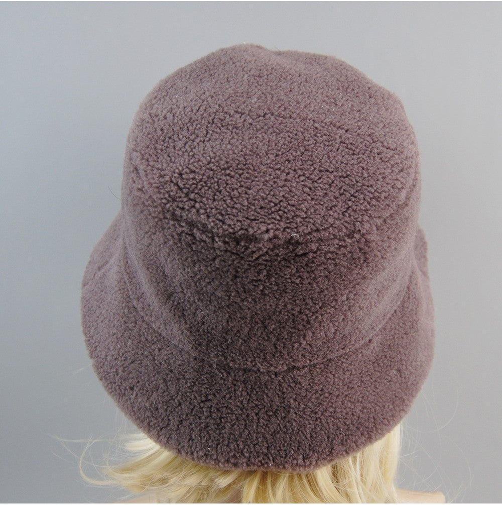 Chapéu de Pele de Carneiro Shearling Partículas Chapéus Femininos Inverno Quente Clássico Luxuoso Bonés de Alta Qualidade Chapéu Feminino Moda Novo Design Chapéu de Balde