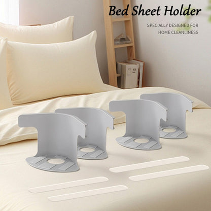 4Pcs Invisible Bedsheet Corner Tightener Clips Multifunctional Bed Sheet and Bed Cover Grippers Non-Slip Quilt Cover Fixed Clips
