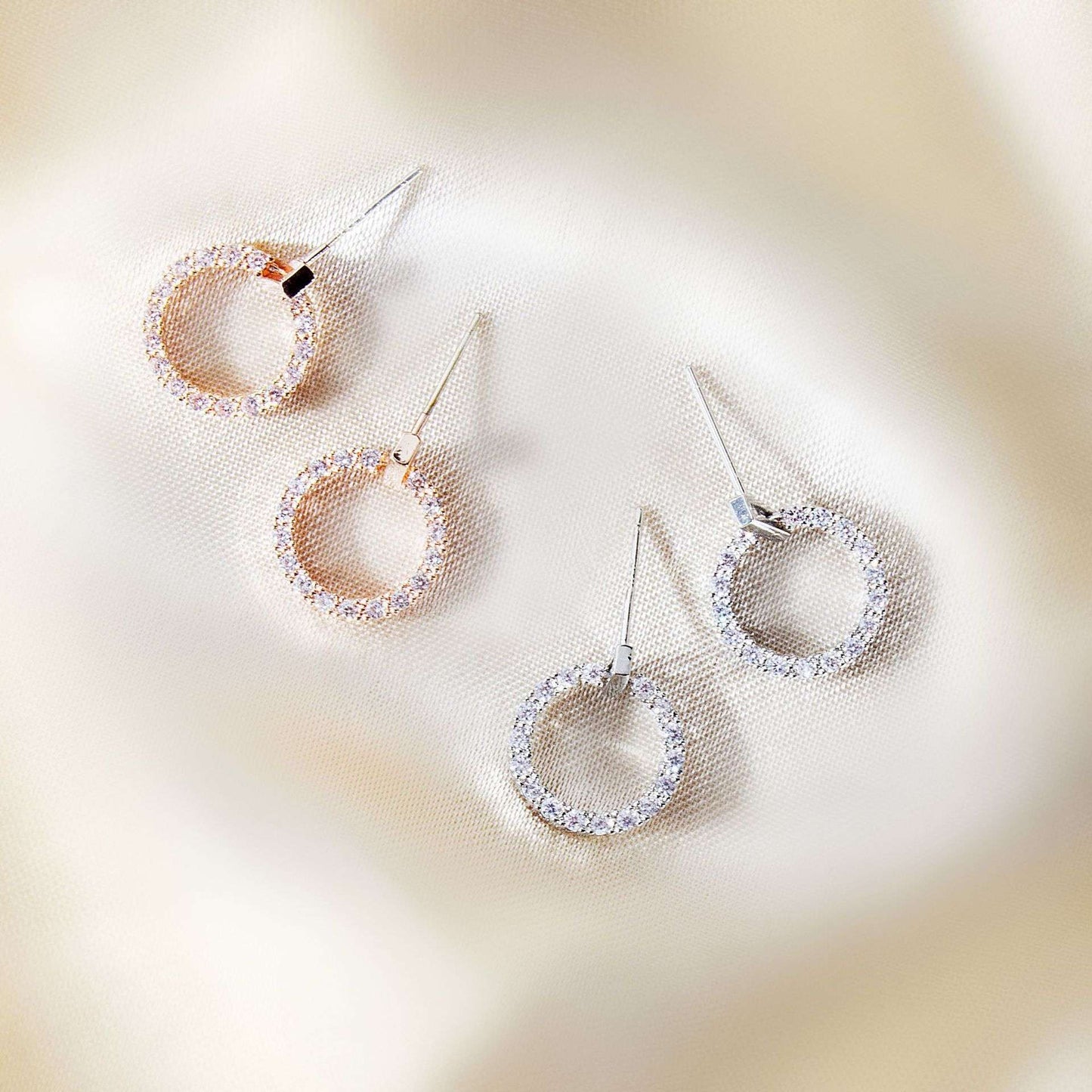 LByzHan Frete Grátis Moda 925 Prata Esterlina Cristal Strass Geométrico Redondo Brincos Para Mulheres Belas Joias