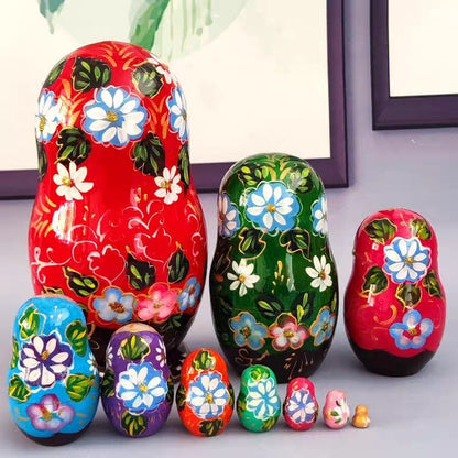 Matryoshka doll 10-Layer Craft Souvenir Special New Year's Gift Wooden Ornament