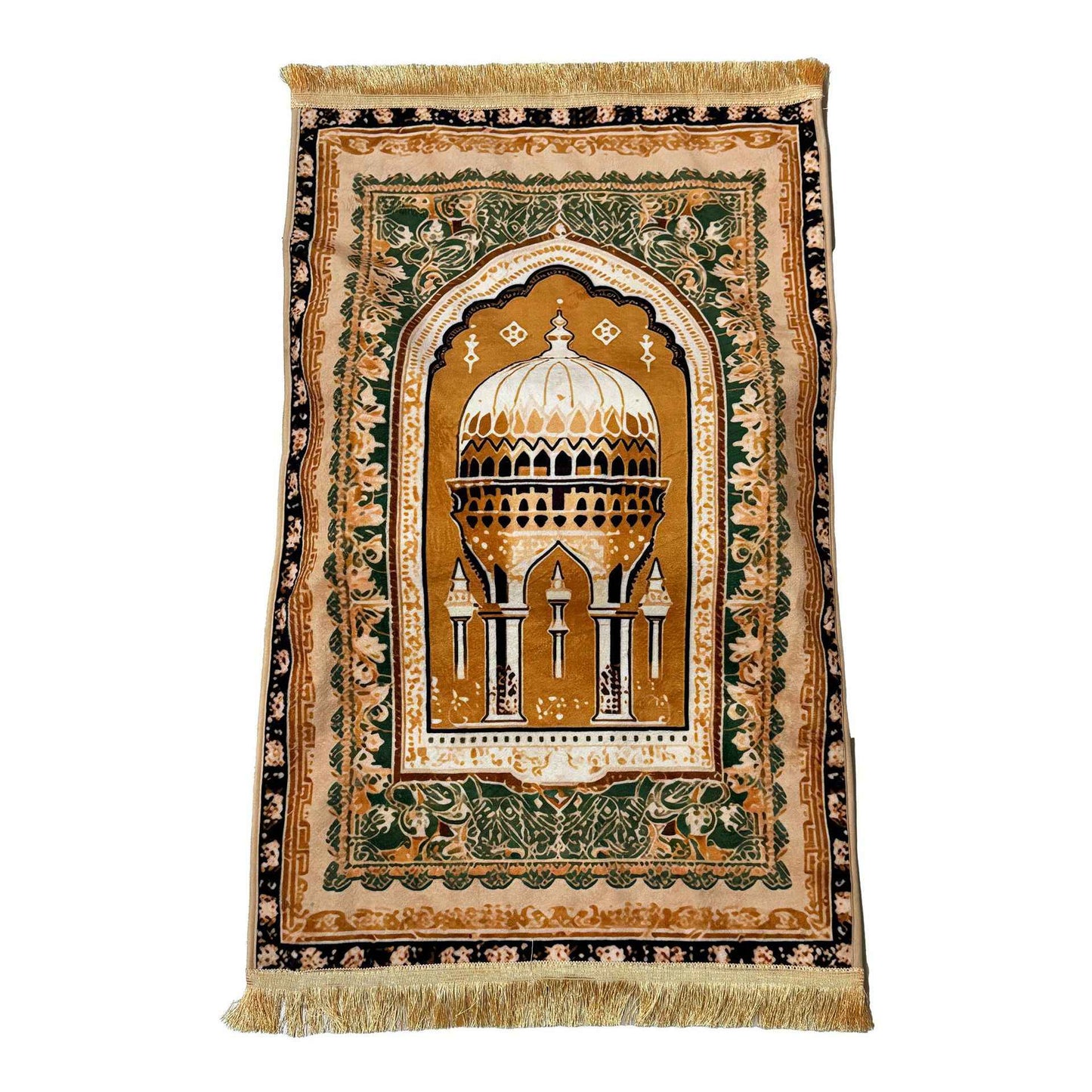 Prayer Rug Living Room Prayer Mat 70*110cm Muslim Islamic Prayer Rug, Carpet Mat, Kneeling Poly Mat with Vintage Pattern, Tassel