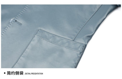 2025 Autumn Winter Men's Genuine Leather Blazers Jackets Slim Fit Suits Coats Business Casual Genuine Leather Suits Jackets Male