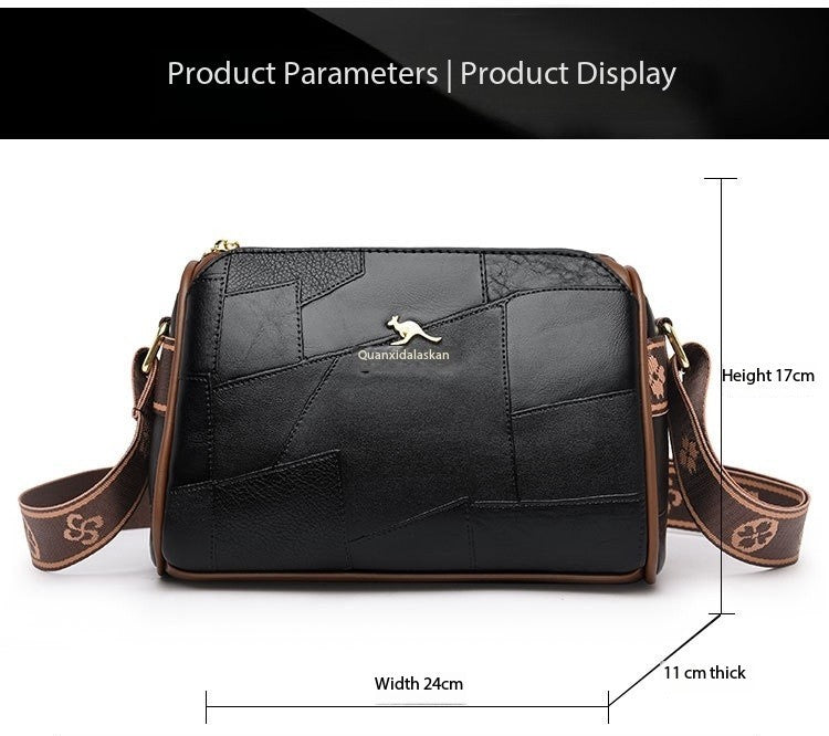 Luxury Kangaroo New Genuine High Quality Soft Leather Women Purses Cofrossbody Bag Designer Brand Ladies Shoulder Crossbody Bags