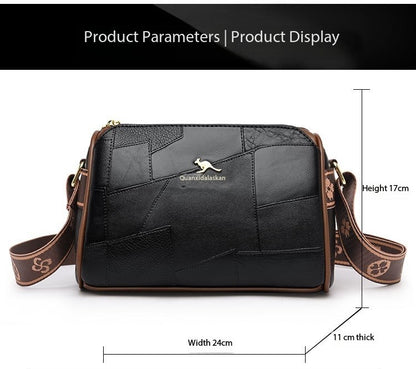 Luxury Kangaroo New Genuine High Quality Soft Leather Women Purses Cofrossbody Bag Designer Brand Ladies Shoulder Crossbody Bags