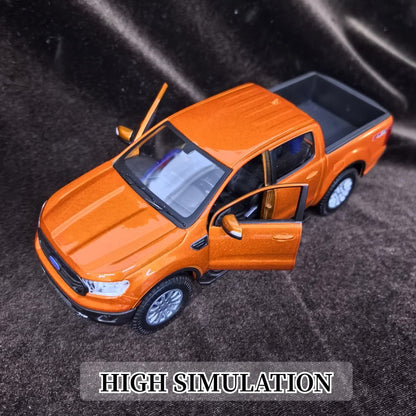 Bburago Edição Limitada 1:27 Modelo de Carro Ford Ranger 2019 Picape, Réplica em Miniatura de Veículo de Luxo, Figura de Brinquedo para Crianças, Presente de Natal