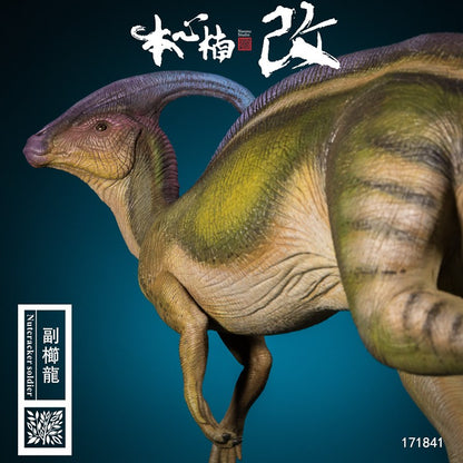 NANMU É DIFÍCIL DE MUDAR Modelo de Dinossauro Parassaurolofo do Período Jurássico 26CM Estátua de Dinossauro Estático Cadáver de Hadrossauro