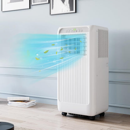 Ar-condicionado portátil 8000 Btu, 3 em 1 (AC portátil, desumidificador e modo ventilador), unidade de AC com timer 24H e controle remoto