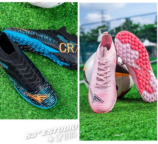 New Men's and Women's Football Cleats Firm Ground Outdoor Professional Football Shoes Lightweight Sports Sneaker Rugby Boots