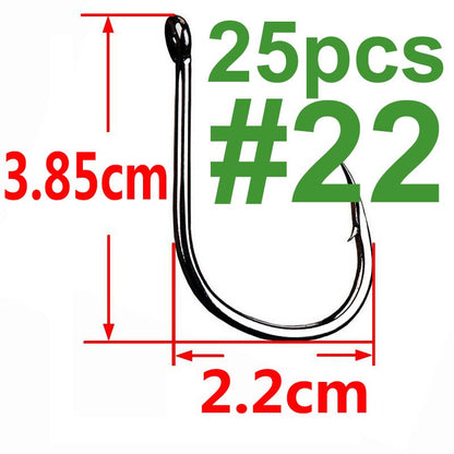 100/50/25 pçs Iseama Anzol de Pesca de Carpa Offset Círculo Único Anzol de Pesca de Mosca Anzol Jig Barba Mar Peixe Acessórios de Pesca