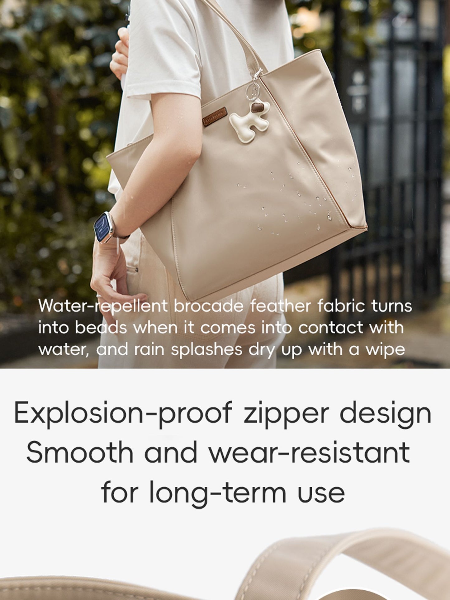 LEFF Luxury Women's Tote Bag Crossbody Bag High End Large Capacity Shoulder Bags Nylon Waterproof Commuting Bag Outdoor Bags