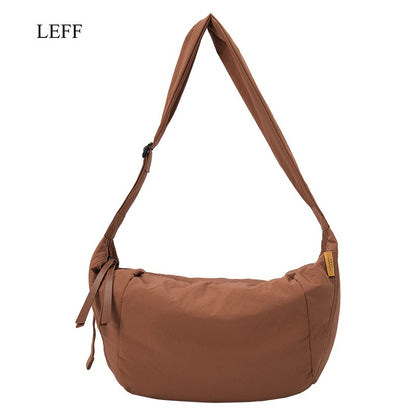 LEFF Simple Women's Crossbody Bag 2025 New Travel Casual Bag Outdoor Waterproof High Quality Shoulder Bag Uinsex Solid Colored