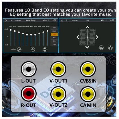 Leadfan 7 polegadas Tela Touchscreen Som Automotivo 2 Din CarPlay Android Auto Player de Vídeo para Carro com Câmera de Painel e Câmera de Ré BT FM 2USB