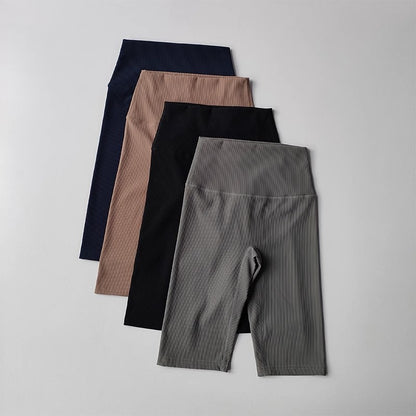 Women Shorts Sports For Women New Cycling Ribbed Jogging Fitness High Waist Push Up Gym Shorts Leggings  Yoga Shorts Short Pants