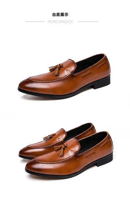 Social Shoe Male High Quality Formal Leather Shoes Men Casual Tassels Business Loafers For Man Dress Shoes Comfortable