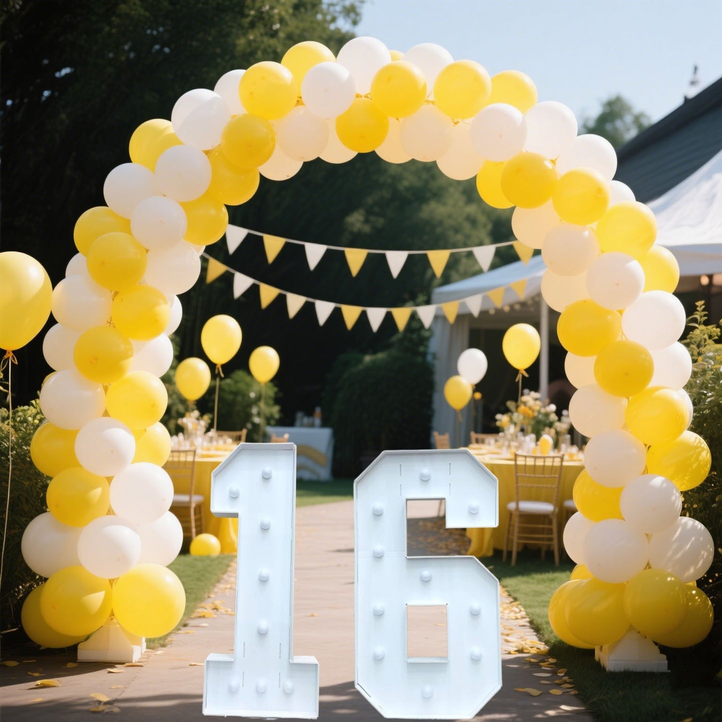 1/2 Pc 73cm/28.7inch Light Up Digital Marquee Frame White Lights KT Board Number 0-9 KT Board With Bracket Party Decorative