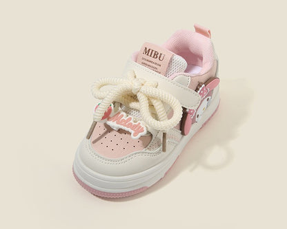 2025 Children's Casual Shoes Girls Comfortable Board Shoes Breathable Non Slip Running Shoes Sneakers