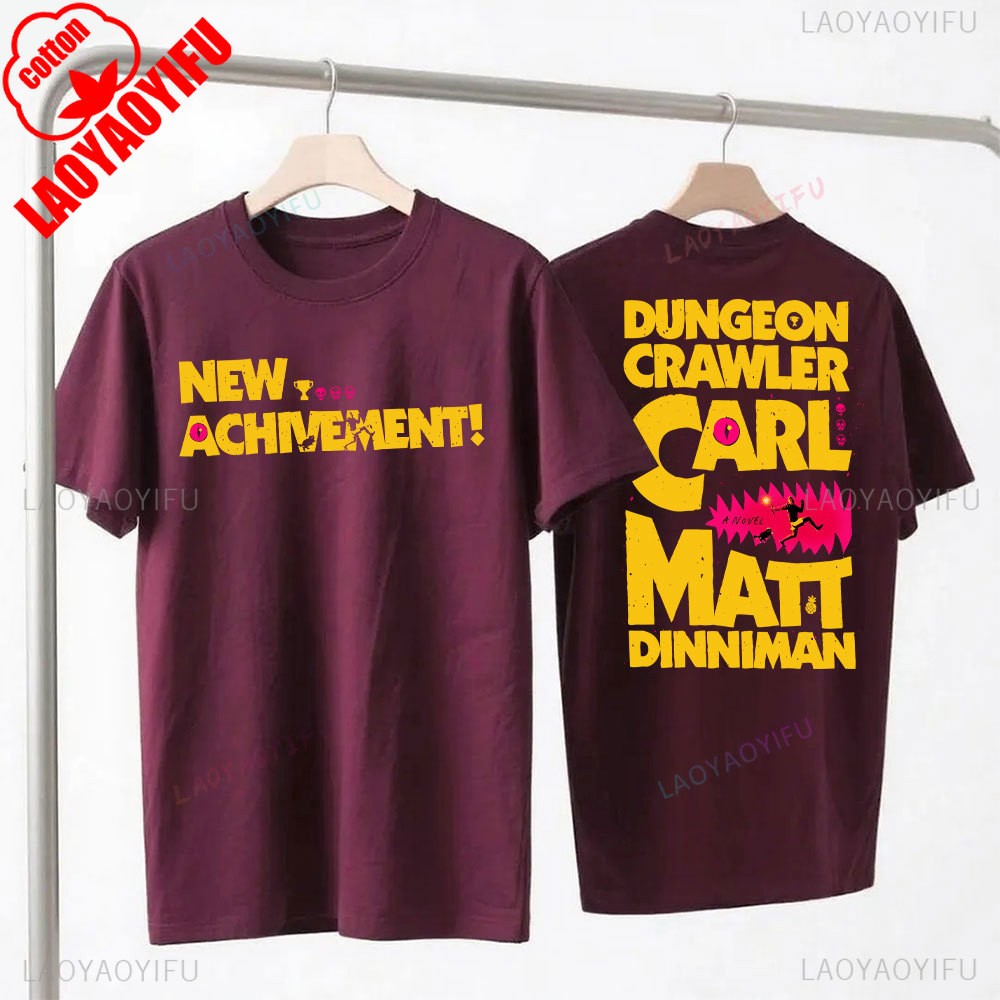 New Achievement Dungeon Crawler Carl Shirt Gift for Reader Fantasy Science Fiction Book Lover Donut Fan Tops Bookish Tees