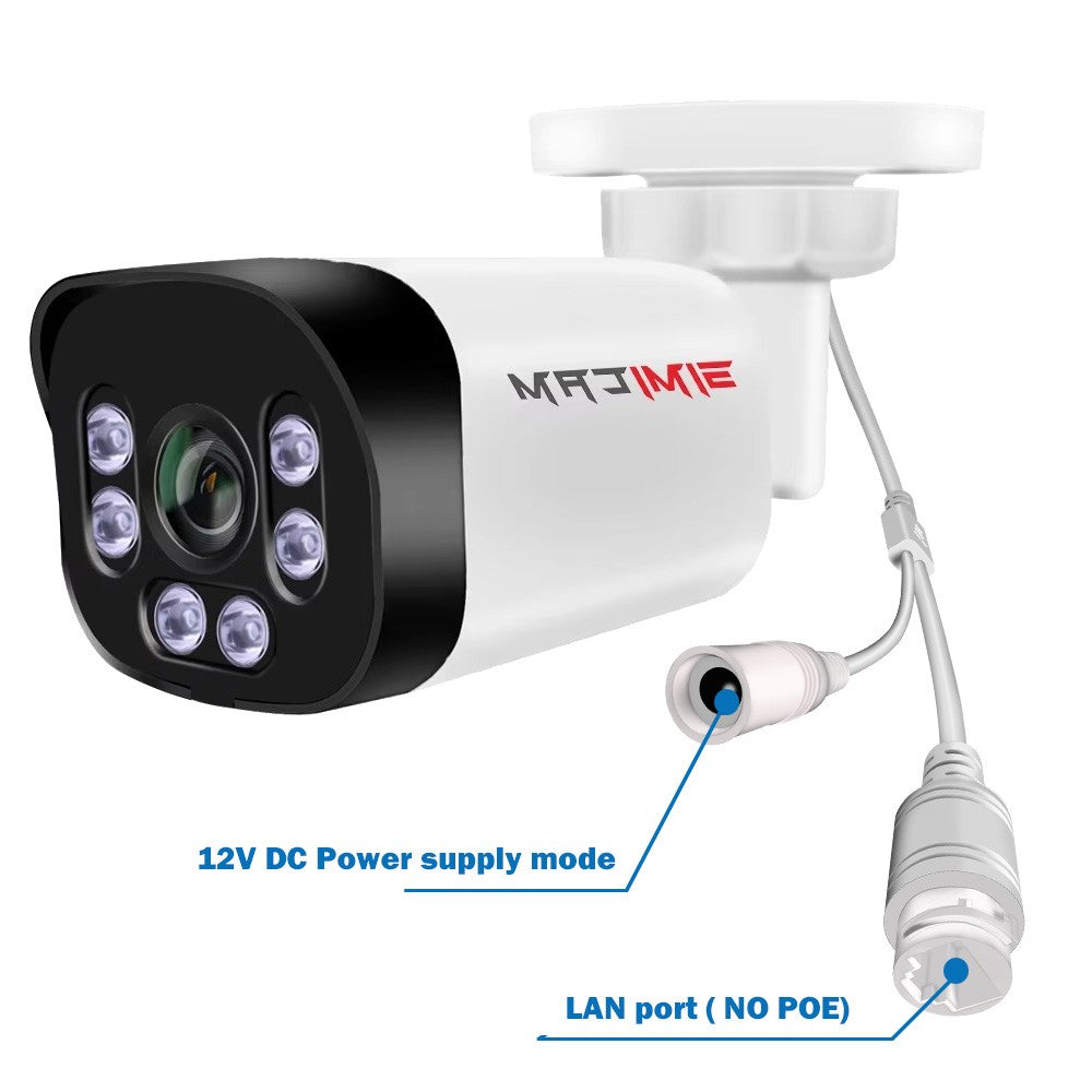 Super HD Infrared Night Vision Bullet Video Surveillance for NVR, 4K Poe Security Camera with Audio, 48V POE, DC 12V 4MP 5MP 8MP