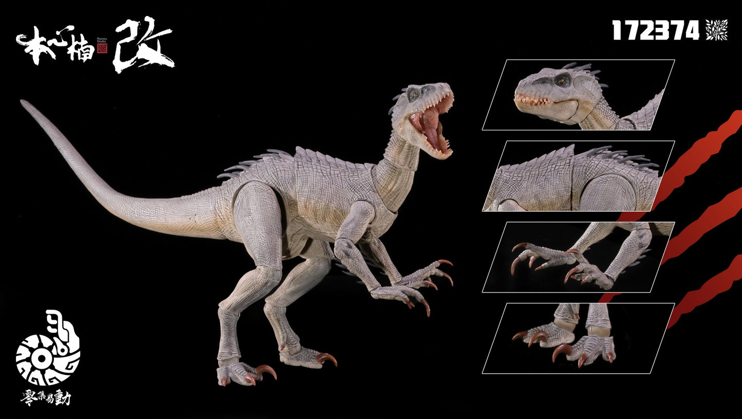 Em estoque Nanmu Studio 1/12 Berserk Raptor 2.0 Indoraptor Velociraptor Dinossauro Bonecos de Ação