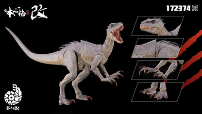 Em estoque Nanmu Studio 1/12 Berserk Raptor 2.0 Indoraptor Velociraptor Dinossauro Bonecos de Ação
