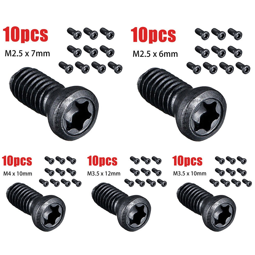 10 Peças Parafusos Torx M2.5 M3.5 Para Substituir Pastilhas de Metal Duro Ferramentas de Torno CNC Oficina Ferramentas Manuais Suprimentos