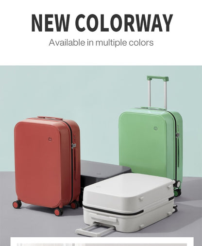 Mixi Patent Design Travel Luggage Women Men Suitcase On Wheels Spinner Trolley Case Bag 18" Carry On 20" 24" Check In 100% PC