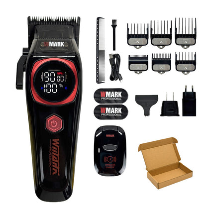 WMARK NG 8004 Professional Electric Hair Clipper 9000RPM Purple Fade Blade Wireless Charging 2000mAh Barber Shop Trimmer Machine