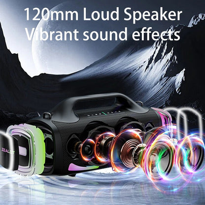 Zealot S79 100W Wireless speaker, Outdoor Portable Subwoofer Speaker, Hifi Sound quality,Dual Pairing, Fast Charging,24000mAh.