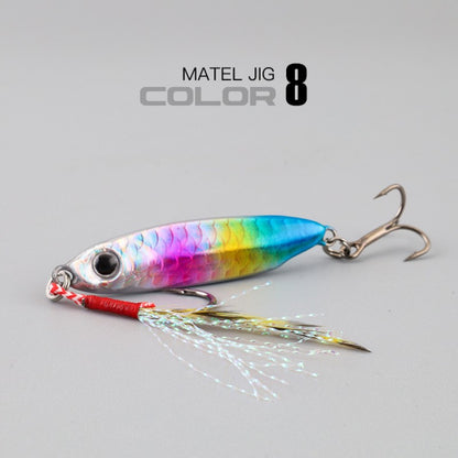 1 unidade isca artificial de metal Jig 7g 10g 15g 20g 25g 30g Isca de pesca Shore Casting Jigging Isca de pesca de água salgada Shore Casting