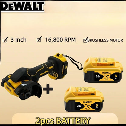 Esmerilhadeira Angular Sem Fio DEWALT Mini Esmerilhadeira de Polimento 3 polegadas Máquina de Corte Elétrica Multifuncional Ferramenta Elétrica Bateria 18-20V