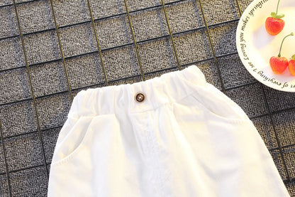 Summer Clothes for Children Baby Boys Girls Striped T-Shirt And Shorts 2pcs Set Toddler Fashion Tracksuit