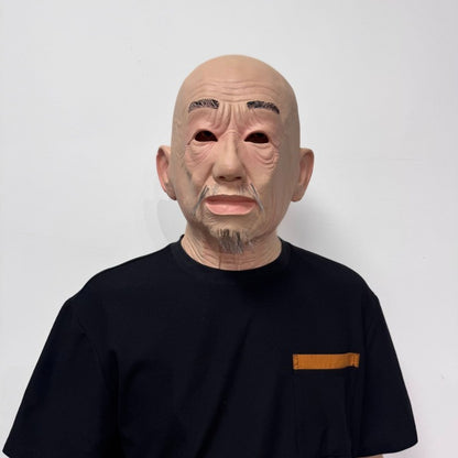 Hot Mascara De Silicona Realistas Halloween for Adults Silicone Old Man Mask Real Face Skin Head Prank Mask for Costume Cosplay